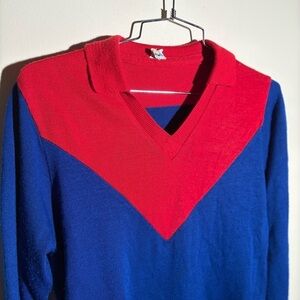 Vintage Adidas 70’s Collared Knit Long Sleeve Shirt